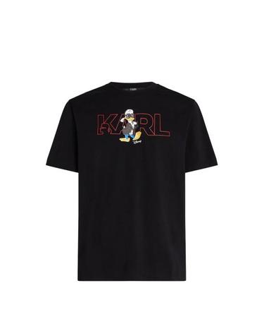 [해외직구] 23FW 칼라거펠트 반팔 티셔츠 755097 532270 990 Black NERO