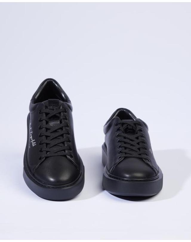 칼 라거펠트 [해외직구] 26FW 칼라거펠트 스니커즈 KL52223 00X black leather mono NERO 착용컷