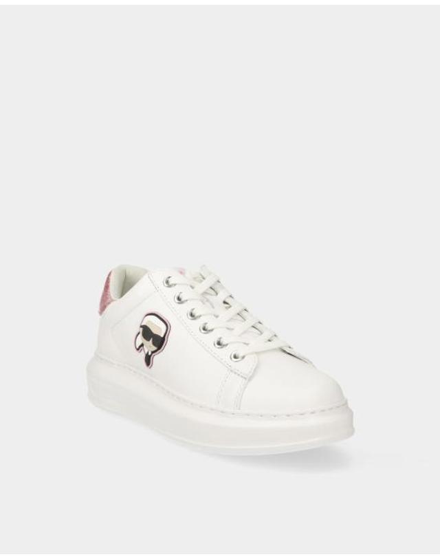 칼 라거펠트 [해외직구] 26FW 칼라거펠트 스니커즈 KL62530N 01P White w pink BIANCO MULTI 착용컷