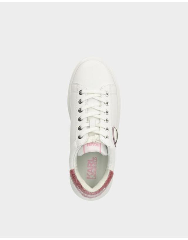 칼 라거펠트 [해외직구] 26FW 칼라거펠트 스니커즈 KL62530N 01P White w pink BIANCO MULTI 착용컷