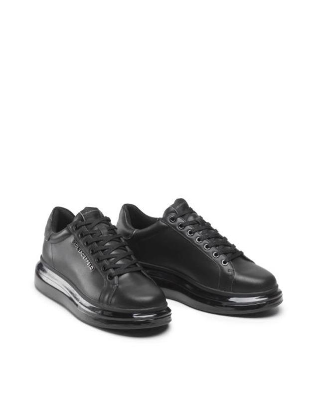 칼 라거펠트 [해외직구] 26FW 칼라거펠트 스니커즈 KL52625 00X Black Leather Mono NERO 착용컷