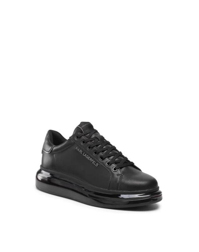 칼 라거펠트 [해외직구] 26FW 칼라거펠트 스니커즈 KL52625 00X Black Leather Mono NERO 착용컷