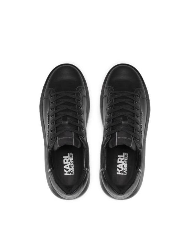 칼 라거펠트 [해외직구] 26FW 칼라거펠트 스니커즈 KL52625 00X Black Leather Mono NERO 착용컷