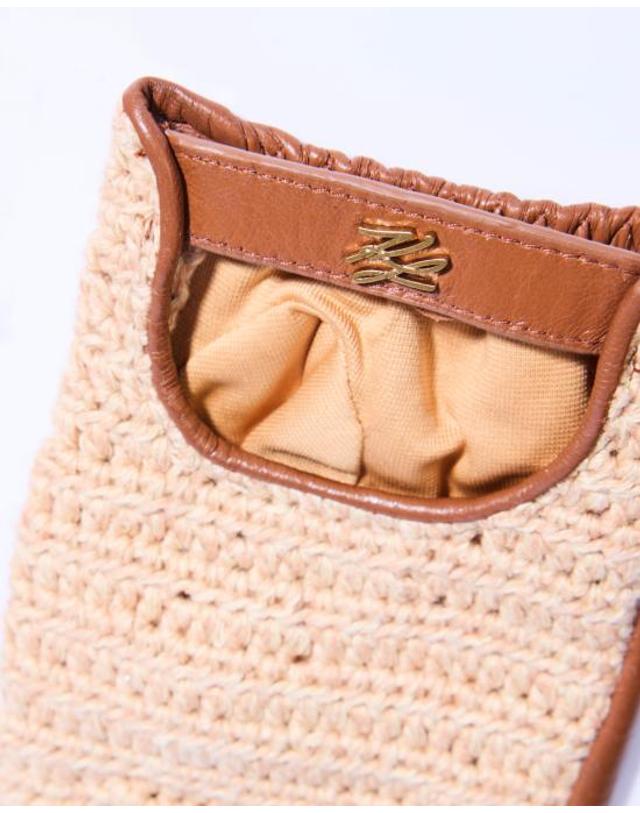 칼 라거펠트 [해외직구] 25SS 칼라거펠트 장갑 A2W33005 1UR Dark Tan NATURALE 착용컷