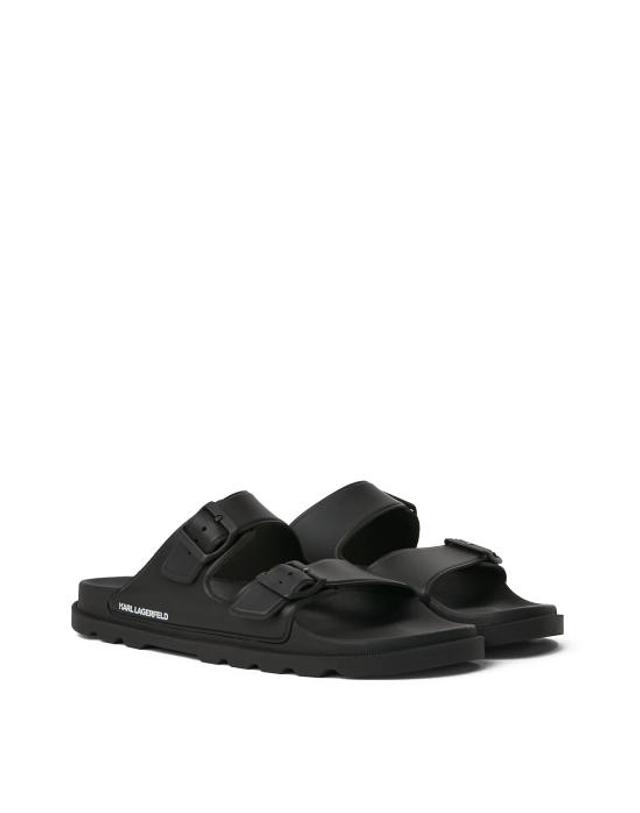 칼 라거펠트 [해외직구] 25SS 칼라거펠트 샌들 KL70975 V00 black rubber NERO 착용컷