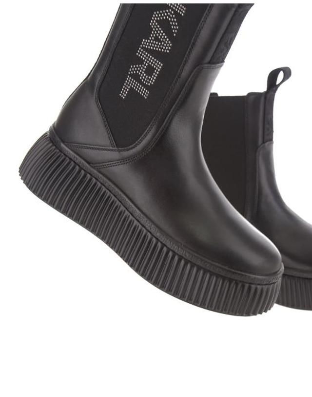 칼 라거펠트 [해외직구] 23FW 칼라거펠트 부츠 Kl42360 00X Black Lthr Mono NERO 착용컷
