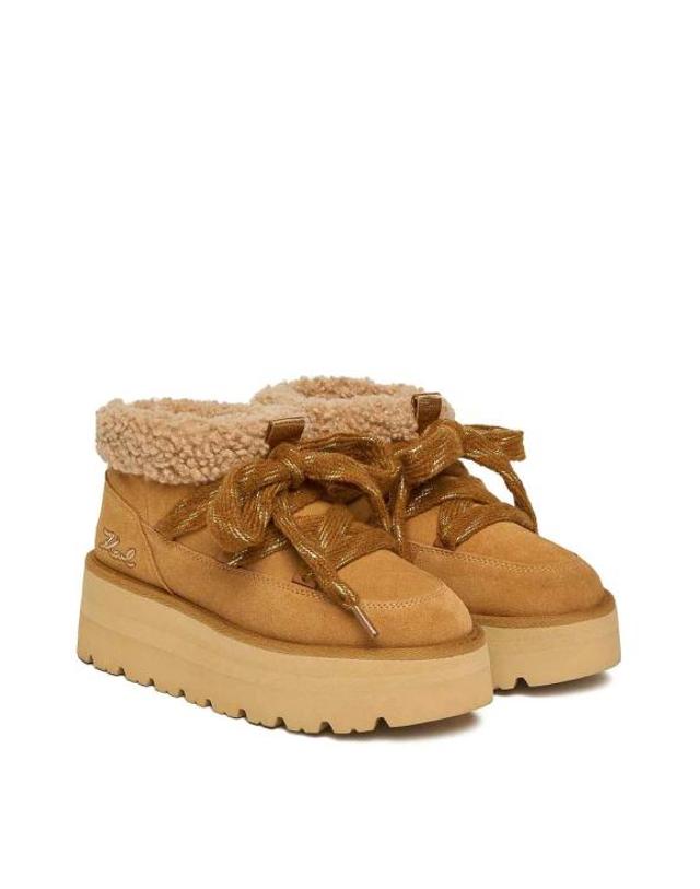 칼 라거펠트 [해외직구] 25FW 칼라거펠트 부츠 KL486325T2 Light Brown 착용컷
