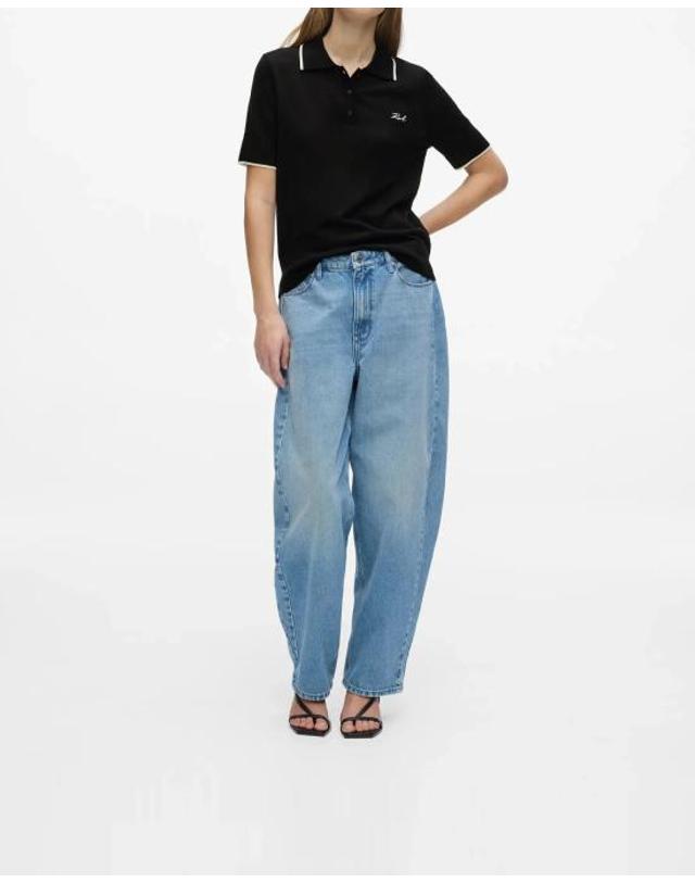 칼 라거펠트 [해외직구] 26FW 칼라거펠트 폴로 티셔츠 B3W18044 999 NERO 착용컷