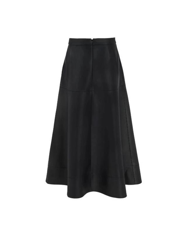 칼 라거펠트 [해외직구] 26FW 칼라거펠트 미디 스커트 B4W12004 999 black NERO 착용컷