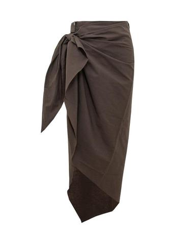 [해외직구] 26SS 케이트 케이트 롱 스커트 SKTKC003CCT BRBR BROWN