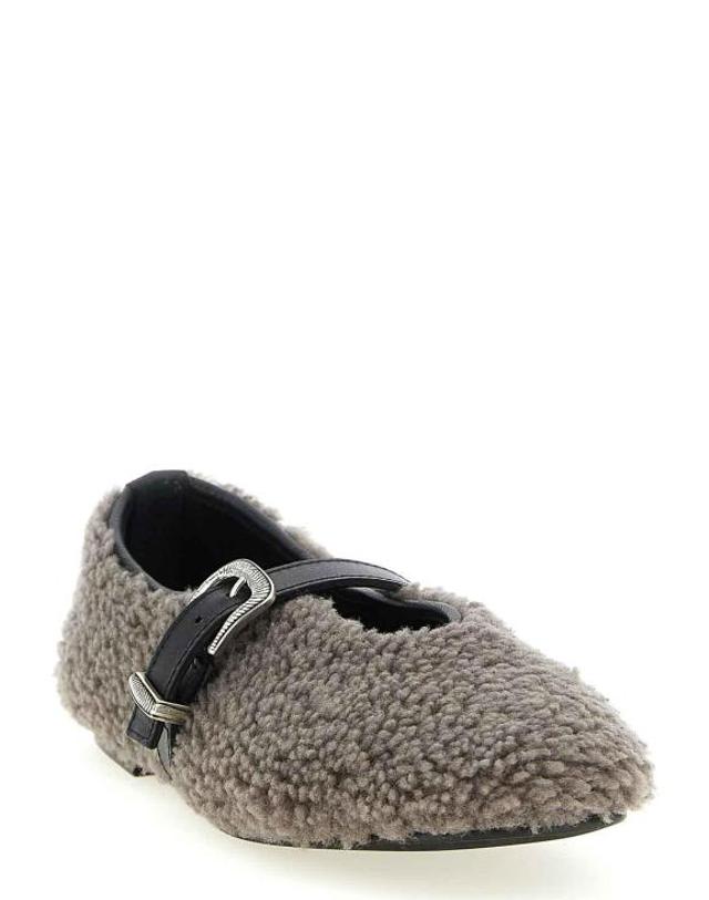 케이트케이트 [해외직구] 26SS 케이트 케이트 플랫 슈즈 BLRKC090SHGSBK Grey 착용컷