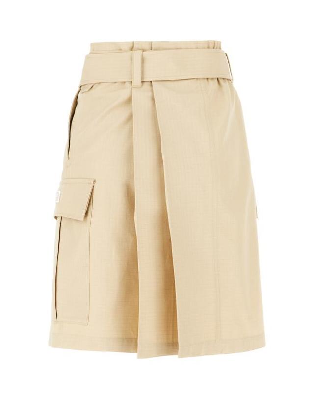 겐조 [해외직구] 25SS 겐조 미디 스커트 FF52JU2989DL 11 BEIGE 착용컷