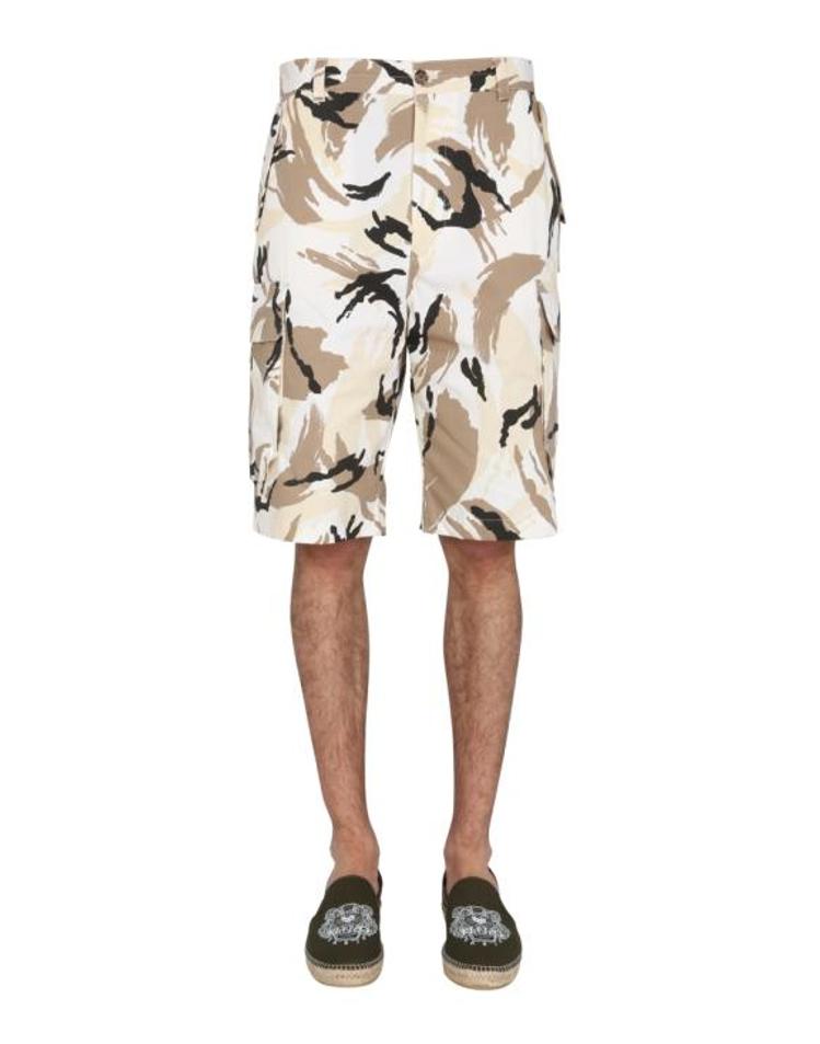 KENZO [해외<b>직구</b>] 21SS 겐조 숏팬츠 FB55SH234 1<b>PC</b>02 WHITE
