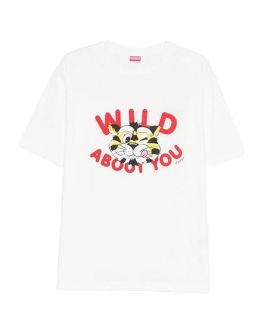 [해외직구] 26SS 겐조 Wild Tiger 티셔츠 FG55TS206 4SG02 WHITE