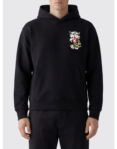 [해외직구] 26SS 겐조 와일드 타이거 엠브로이더드 후드 티셔츠 FG55HO2044MJ 99J Black