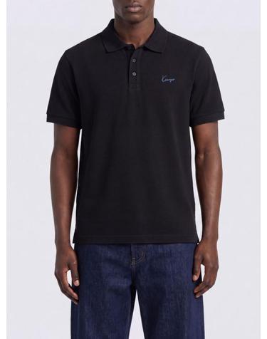 [해외직구] 26FW 겐조 시그니처 엠브로이드 슬림 코튼 폴로 셔츠 FG65PO1554PU 99J Black