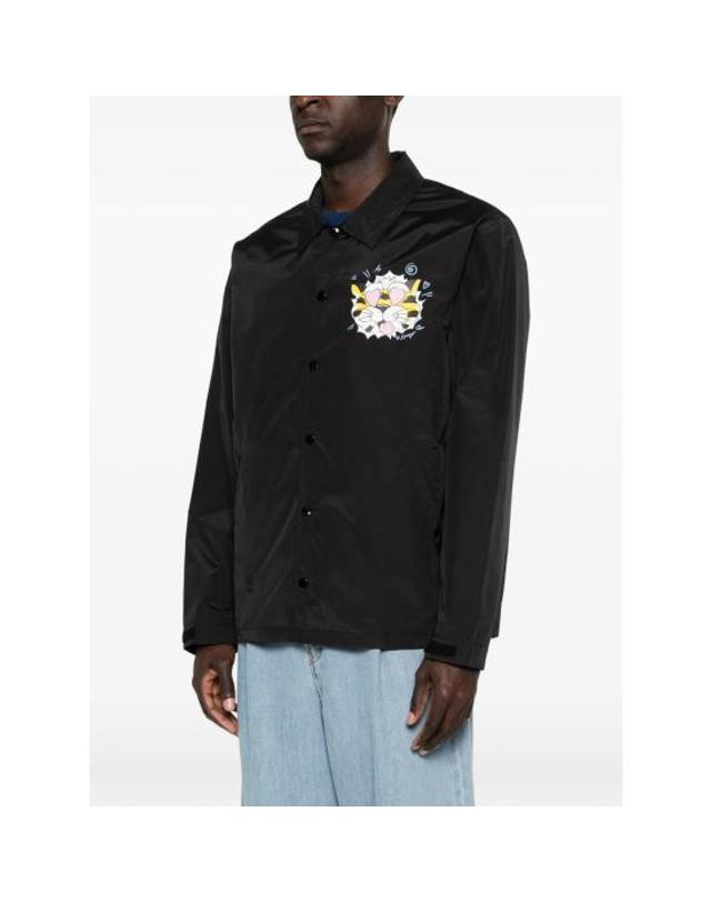 겐조 [해외직구] 26SS 겐조 와일드 타이거 라이트 코치 자켓 FG55BL0619NI 99 BLACK 착용컷