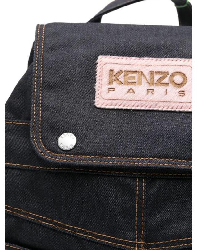 겐조 [해외직구] 26SS 겐조 Five Pockets 백팩 FG58SA413F23 76 FAKE DENIM NAVY BLUE 착용컷