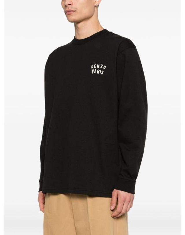 겐조 [해외직구] 26SS 겐조 Boke Heart 릴렉스 롱슬리브 FG55TL3034SY99J BLACK 착용컷