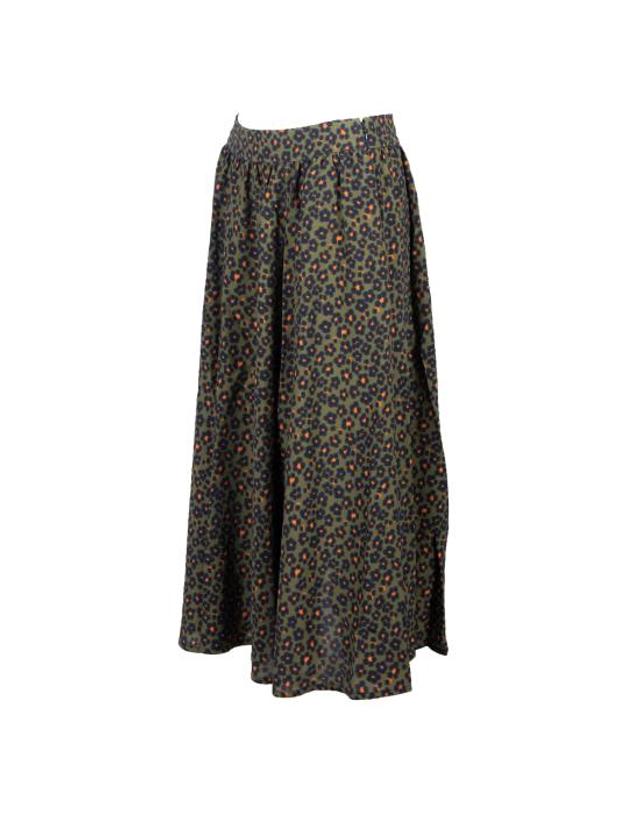 겐조 [해외직구] 23SS 겐조 롱 스커트 FD52JU1999O3 50 hana leopard MILITARE 착용컷