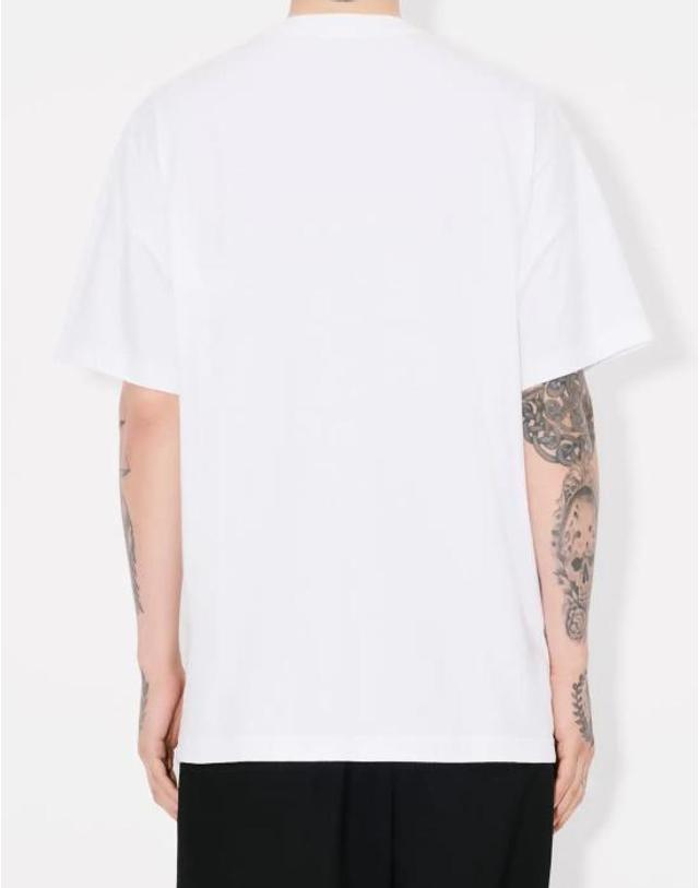 겐조 [해외직구] 26SS 겐조 보케 플라워 2.0 티셔츠 FF55TS4894SG01 WHITE 착용컷