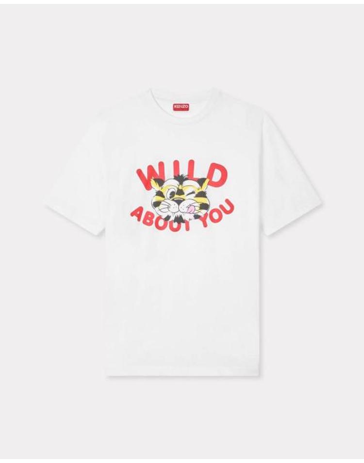 KENZO [해외] 26SS 겐조 Wild Tiger 티셔츠 FG55TS2064SG02 WHITE E8P0XX60177