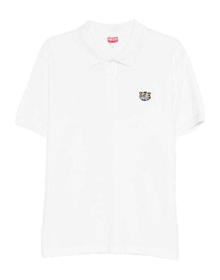 KENZO [해외] 26SS 겐조 와일드 타이거 슬림 폴로 티셔츠 FG55PO1014PU 02 OFFWHITE E8P0XX<b>60321</b>