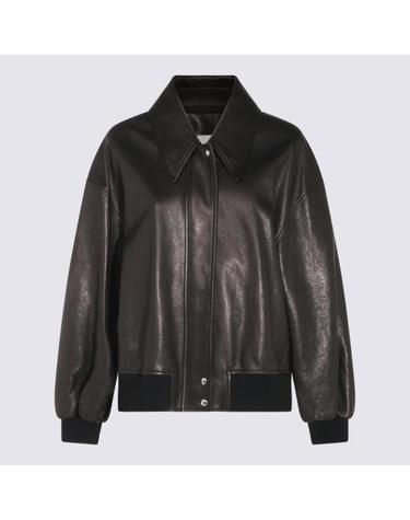 카이트 [해외직구] 26FW 케이트 쉘맨 레더 자켓 6166729 200 BLACK