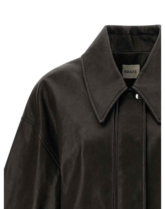 카이트 [해외직구] 26FW 케이트 쉘맨 레더 자켓 6166729200 BLACK 착용컷