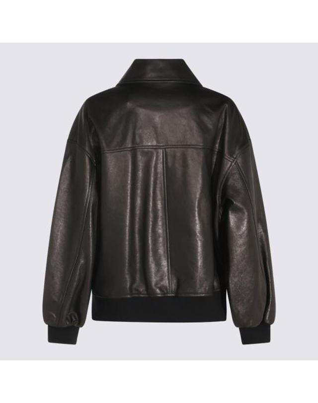카이트 [해외직구] 26FW 케이트 쉘맨 레더 자켓 6166729 200 BLACK 착용컷