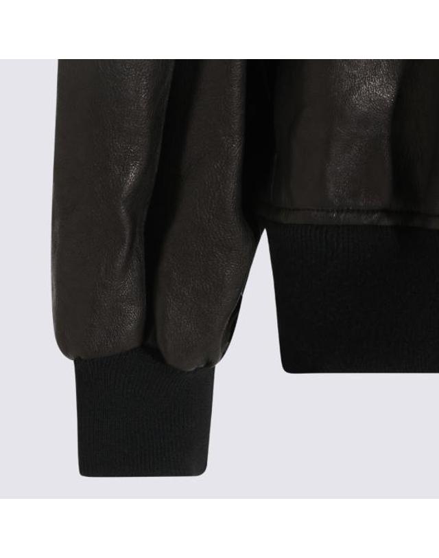 카이트 [해외직구] 26FW 케이트 쉘맨 레더 자켓 6166729 200 BLACK 착용컷