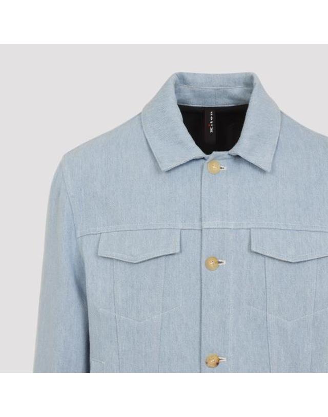 키톤 [해외직구] 26SS 키톤 자켓 UW2334V0832H10001 AZZURRO BLUE 착용컷