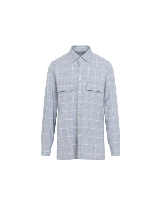 키톤 [해외직구] 26FW 키톤 긴팔 셔츠 UCRRLH0985701002 AZZURRO 착용컷