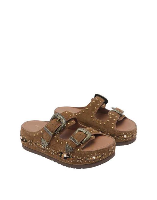 커트가이거 [해외직구] 26FW 커트가이거 뮬 슬리퍼 5843730209BROWN 착용컷