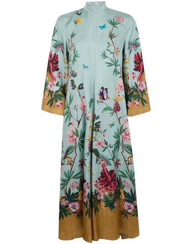 [해외직구] 26SS 라 더블제이 롱 원피스 DRE0232 SIL001ZOF06 BU01 ZOOFLORA PLAC E