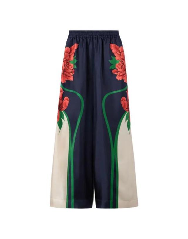 라 더블데이 [해외직구] 26SS 라 더블제이 스트레이트 팬츠 TRO0026 SIL001QPE02 BU03 QUEEN PEONY PLAC E 착용컷