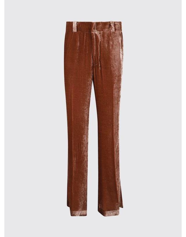 라 더블데이 [해외직구] 26FW 라 더블제이 스트레이트 팬츠 TRO0015VEL019SOLID PI10 Brown 착용컷