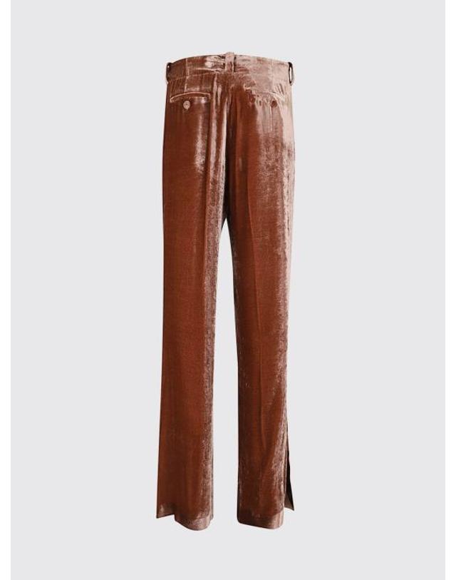라 더블데이 [해외직구] 26FW 라 더블제이 스트레이트 팬츠 TRO0015VEL019SOLID PI10 Brown 착용컷