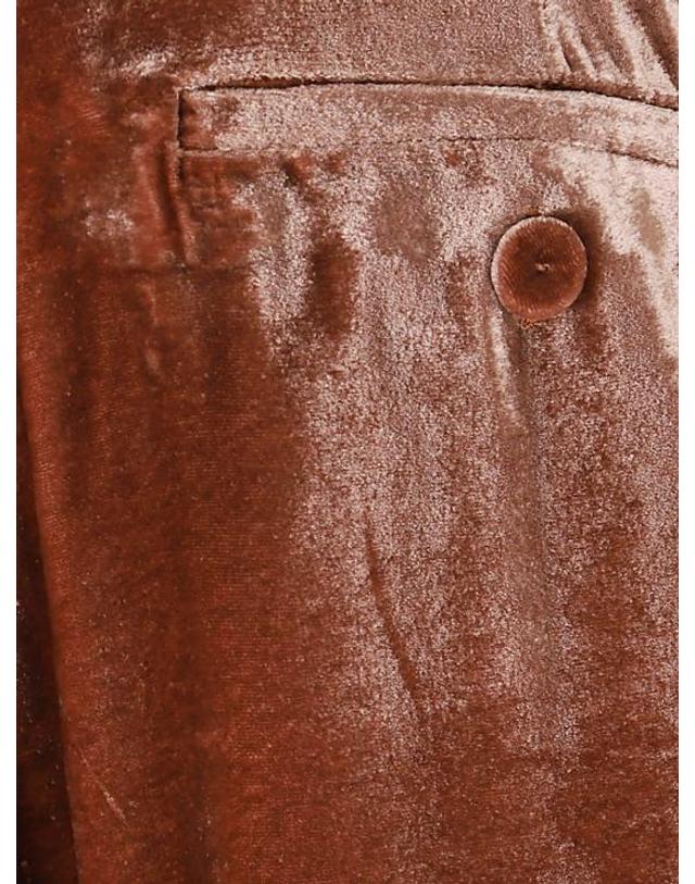 라 더블데이 [해외직구] 26FW 라 더블제이 스트레이트 팬츠 TRO0015VEL019SOLID PI10 Brown 착용컷