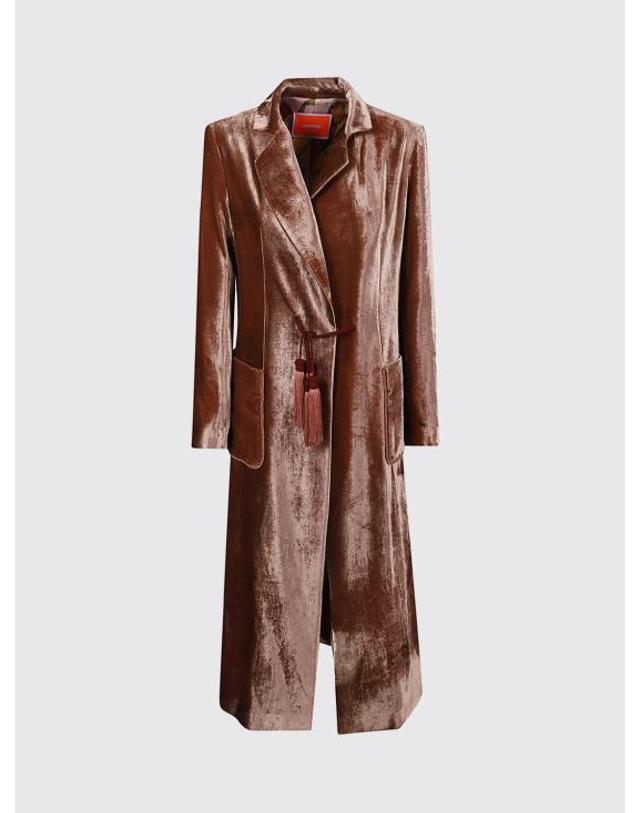 라 더블데이 [해외직구] 26FW 라 더블제이 코트 JAC0166VEL019SOLID PI10 Brown 착용컷
