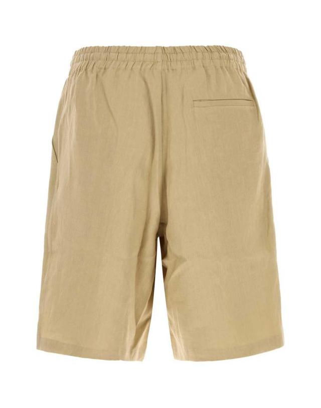 르 카샤 [해외직구] 26SS 르카샤 숏팬츠 BETUL00 721 BEIGE 착용컷