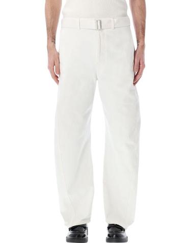 [해외직구] 26SS 르메르 트위스트 벨티드 팬츠 PA326 LD1070WH086 WHITE