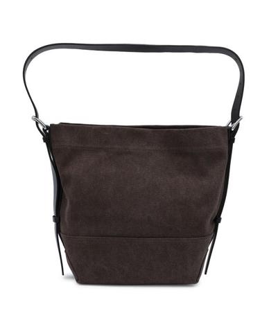 [해외직구] 26FW 르메르 헤비 에코 코튼 캔버스 스몰 벨티드 토트백 BG0201 LF1697BR490 DARK CHOCOLATE