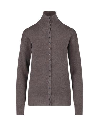 [해외직구] 26FW 르메르 버튼 탑 파인 울 스웨터 버튼 탑 파인 울 스웨터 PO0047 LK1070BR538 Brown