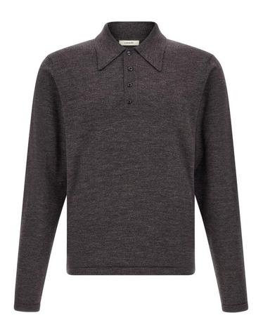 [해외직구] 26FW 르메르 파인 물리네 메리노 울 롱슬리브 폴로 스웨터 TS0031LK1072BR528 Brown