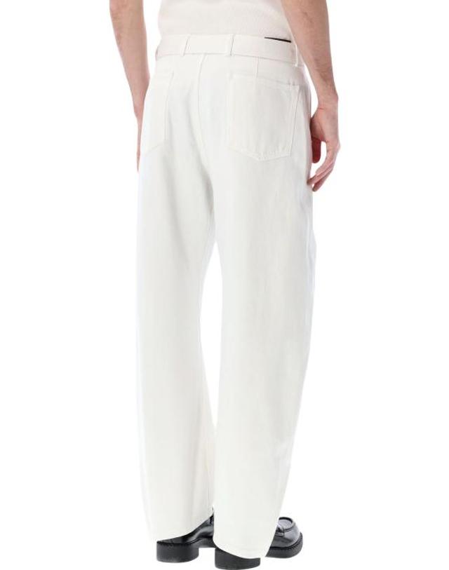르메르 [해외직구] 26SS 르메르 트위스트 벨티드 팬츠 PA326 LD1070WH086 WHITE 착용컷