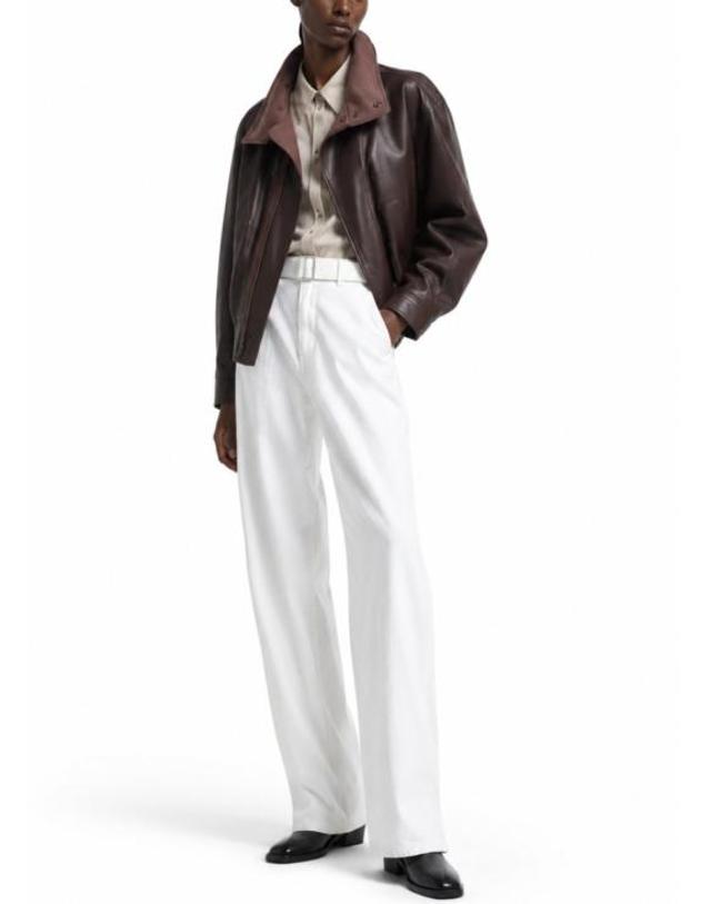 르메르 [해외직구] 26SS 르메르 트위스트 벨티드 팬츠 PA326 LD1070WH086 White 착용컷