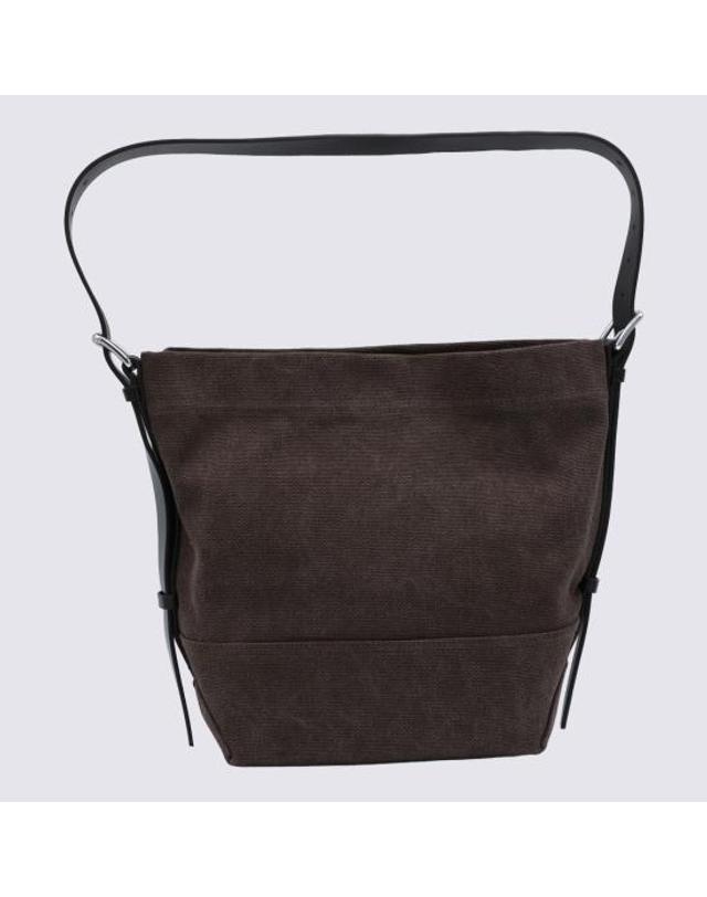 르메르 [해외직구] 26FW 르메르 헤비 에코 코튼 캔버스 스몰 벨티드 토트백 BG0201 LF1697BR490 DARK CHOCOLATE 착용컷