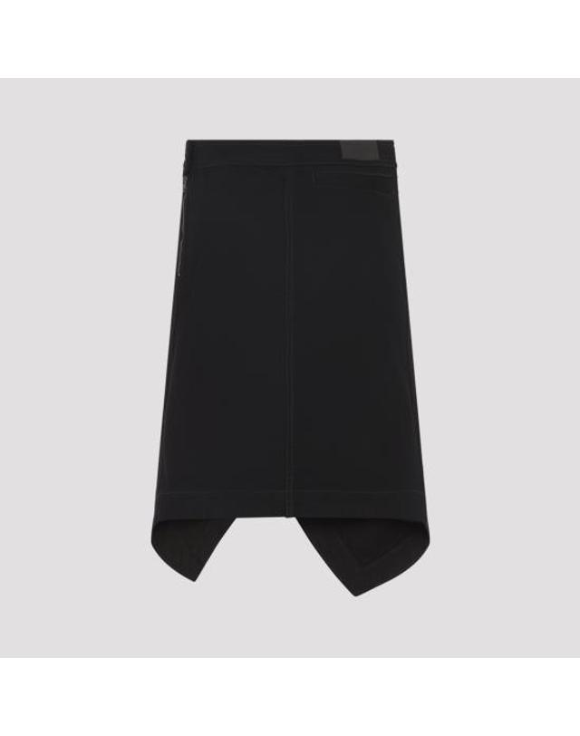 르메르 [해외직구] 26SS 르메르 애시메트릭 데님 스커트 SK1072LD1071BK999 BLACK 착용컷