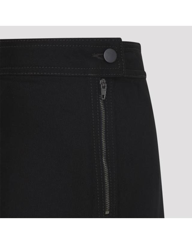 르메르 [해외직구] 26SS 르메르 애시메트릭 데님 스커트 SK1072LD1071BK999 BLACK 착용컷